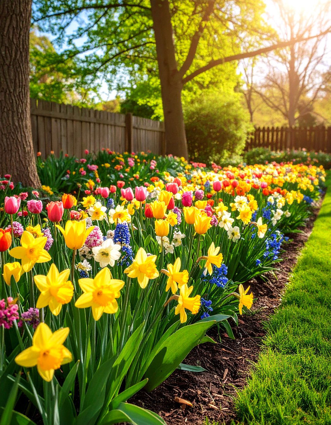 Massed Spring Bulb Displays - 20 Spring Garden Ideas