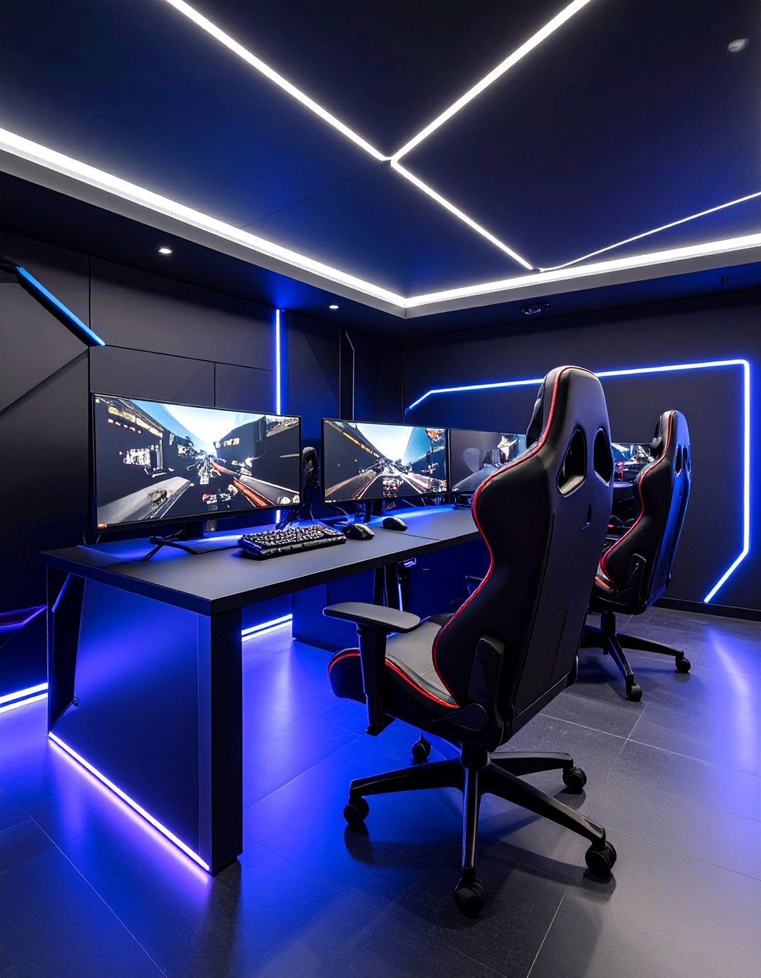 Matte Black Game Room Cave - 20 Game Room Paint Ideas