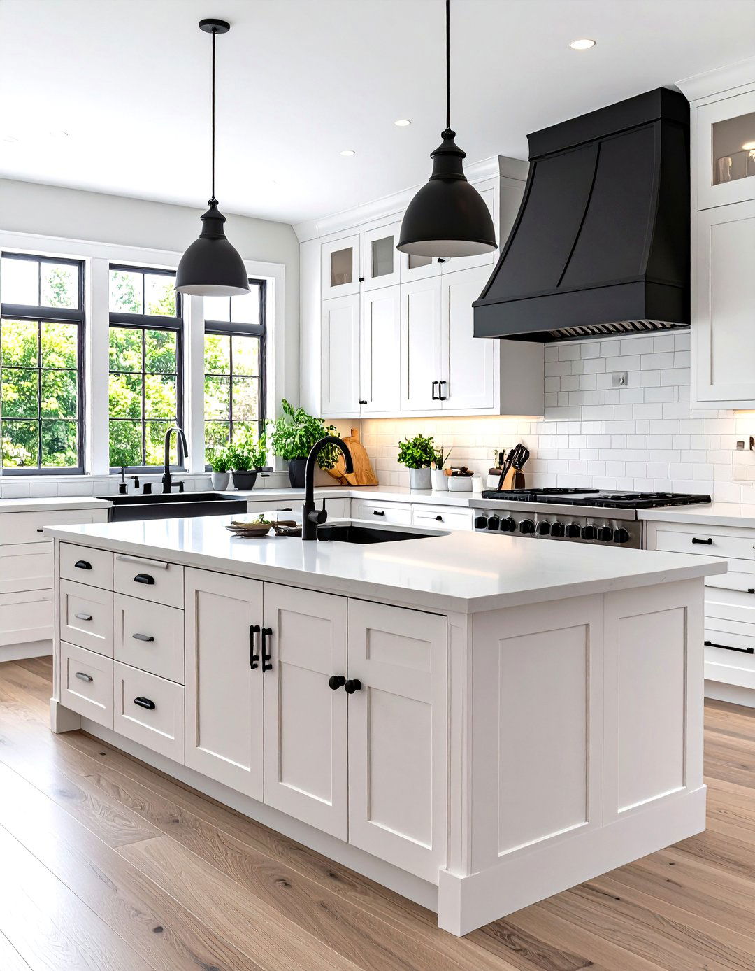 Matte Black Hardware Still Makes a Striking Statement - 20 Dream Kitchen Ideas