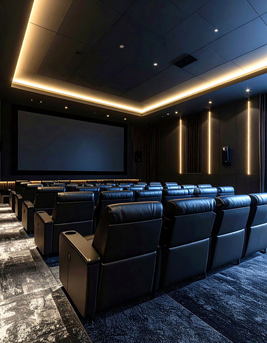 Matte Black Home Theater Paint Colors - 20 Home Theater Paint Colors