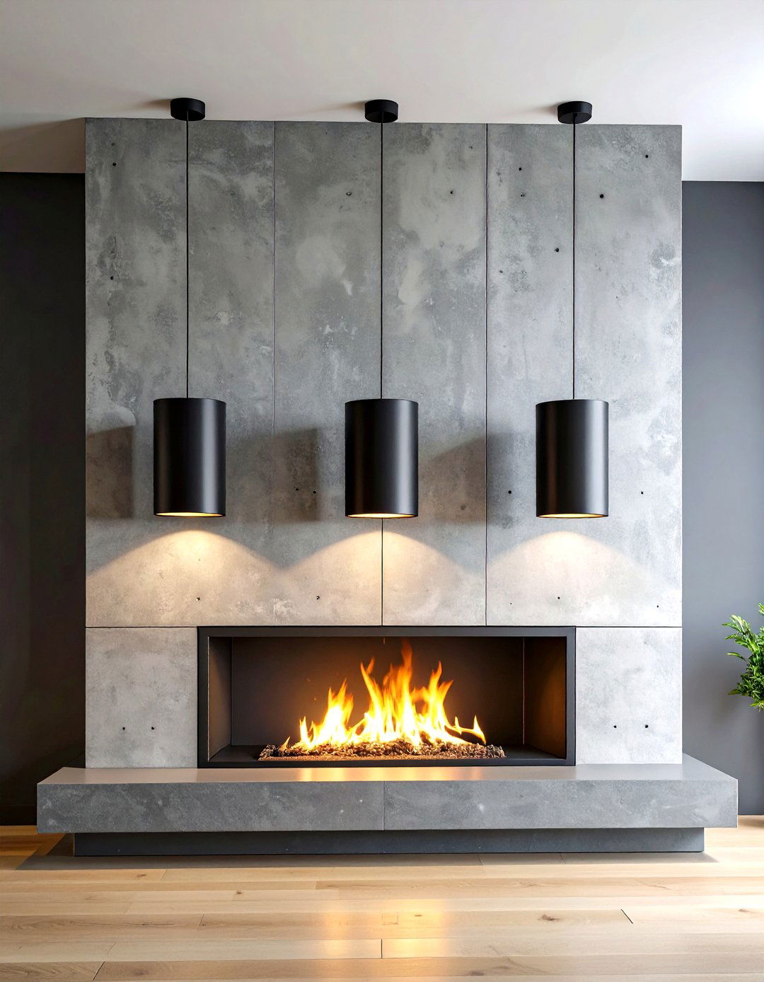Matte Black Minimalist Fireplace Sconces - 20 Fireplace Sconces Ideas