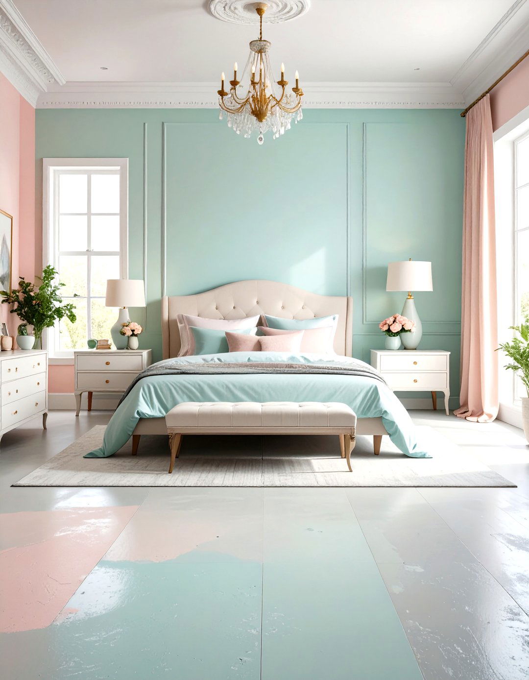 Matte Chalk Paint Indoor Concrete Floor Paint - 20 Indoor Concrete Floor Paint Ideas