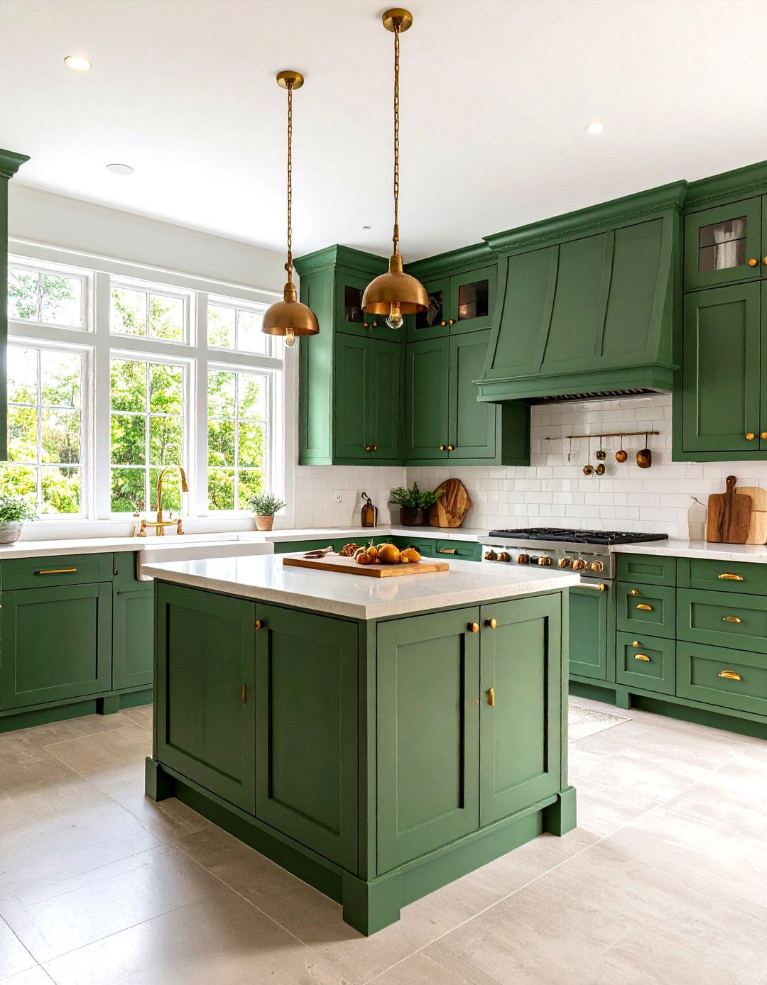 Matte Emerald for Rustic Warmth - 20 Emerald Green Kitchen Ideas