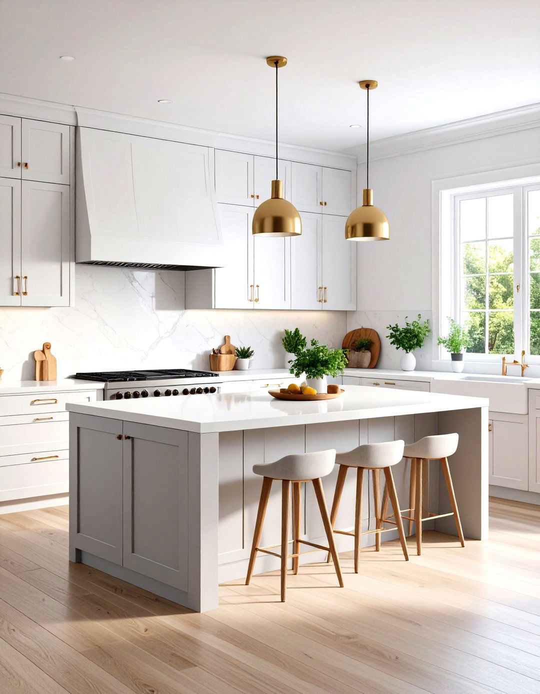 Matte Finish Paint for Modern Edge - 20 Grey and White Kitchen Ideas