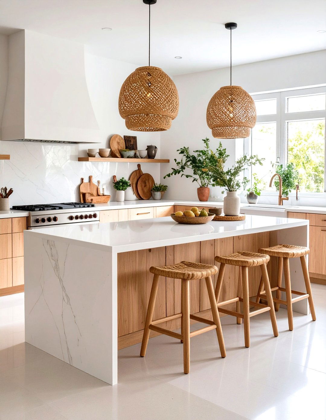 Matte White Granite for Scandinavian Serenity - 20 Granite Kitchen Countertop Ideas