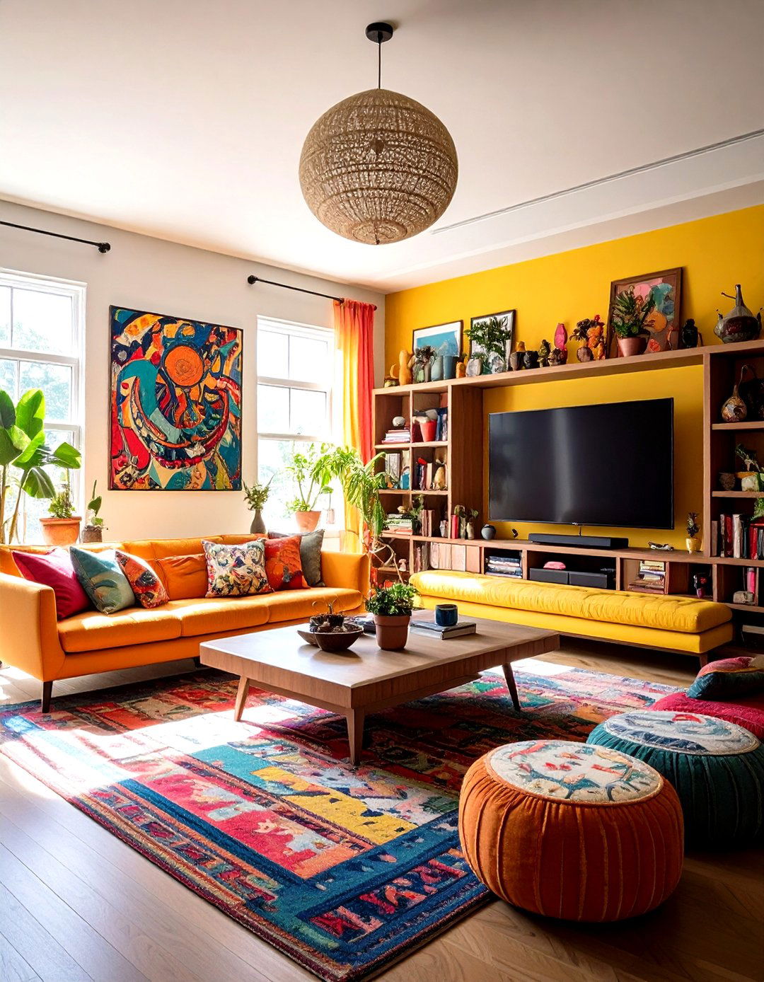 Maximalist Eclectic Media Room - 20 Media Room Ideas