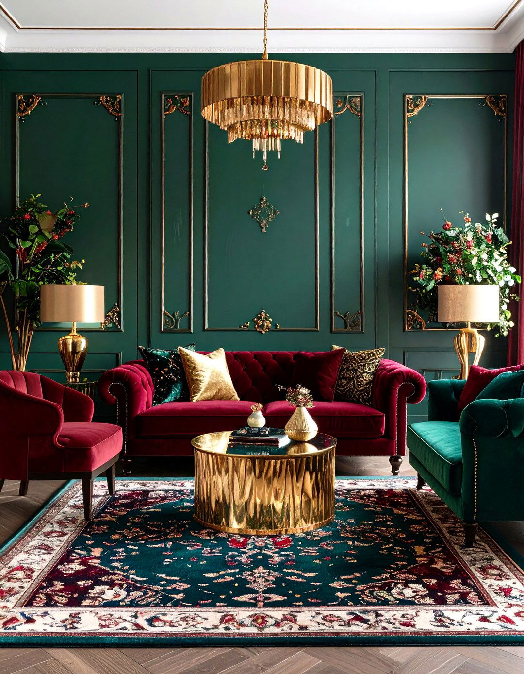 Maximalist Jewel Tone Living Room Ideas - 20 Modern Living Room Ideas