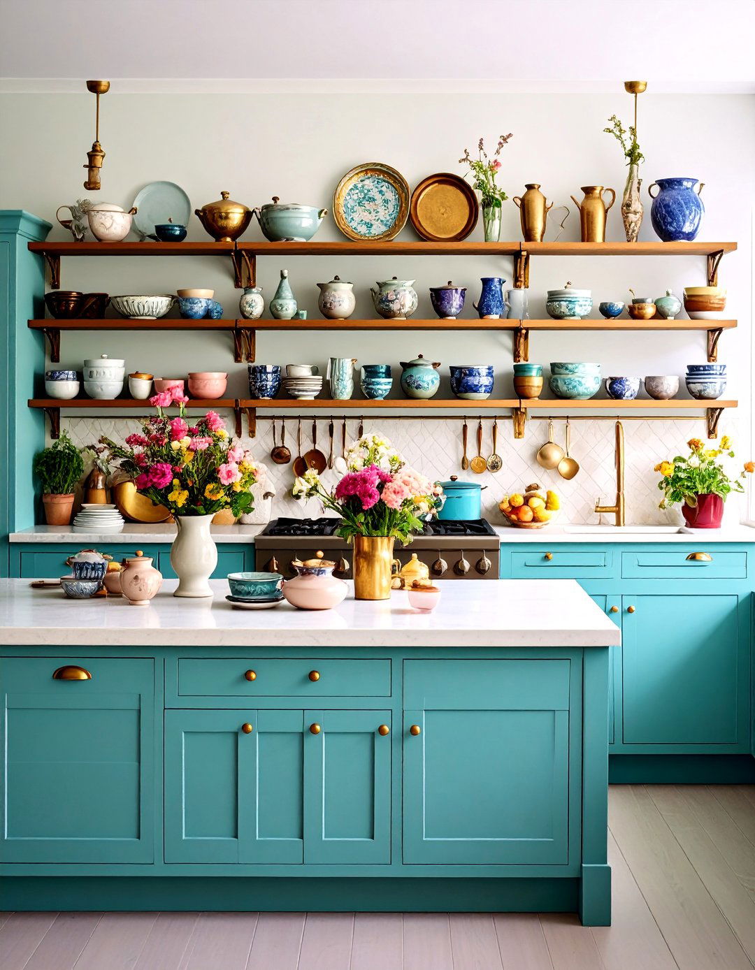 Maximalist Kitchen Counter Curated Chaos - 20 Kitchen Counter Decor Ideas