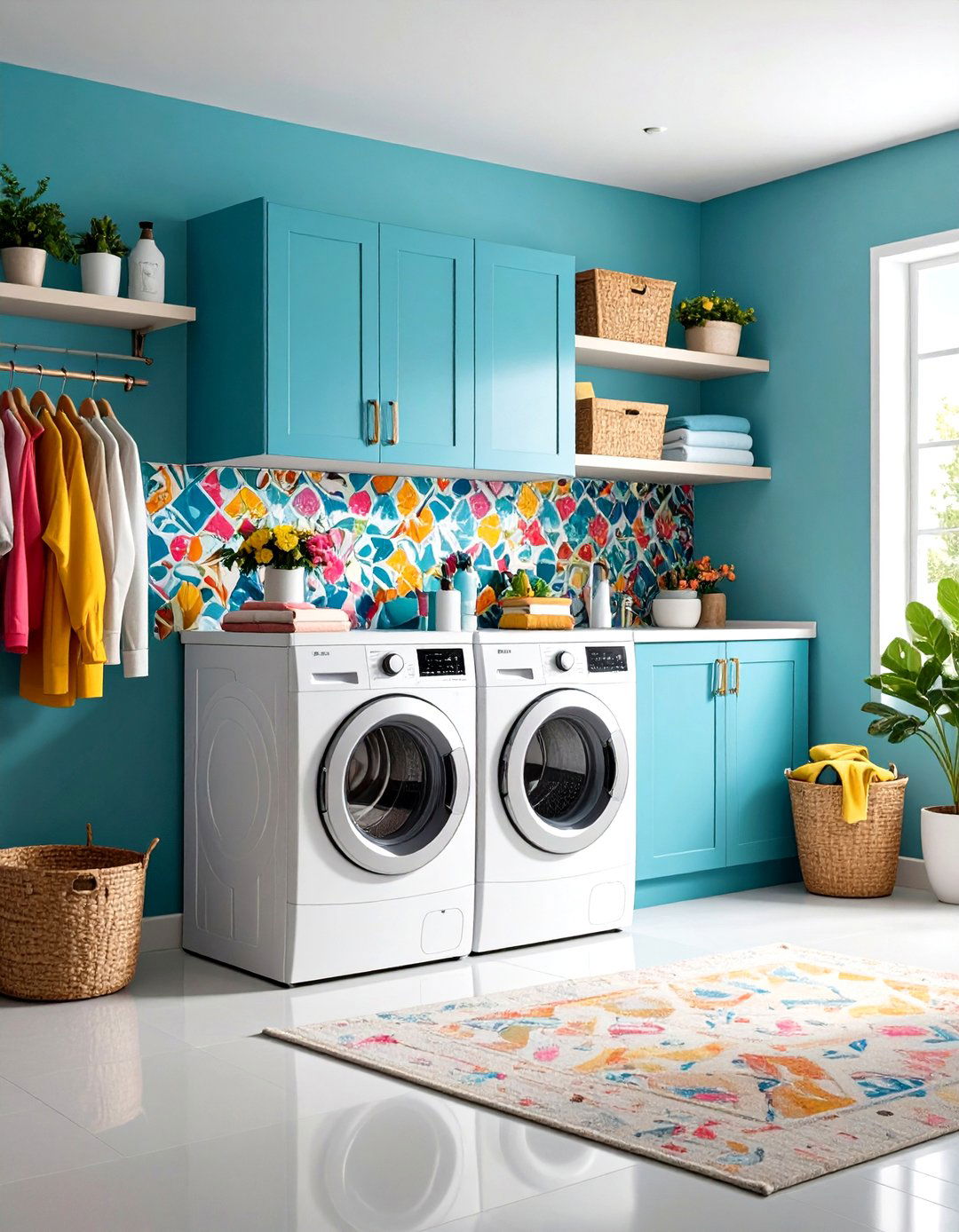 Maximalist Laundry Room Wallpaper Drama - 20 Laundry Room Wallpaper Ideas