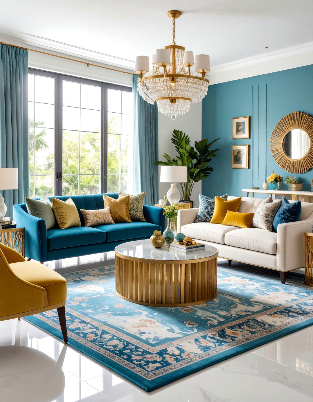 Maximalist Living Room Design with Bold Colors and Patterns - 20 Living Room Design Ideas