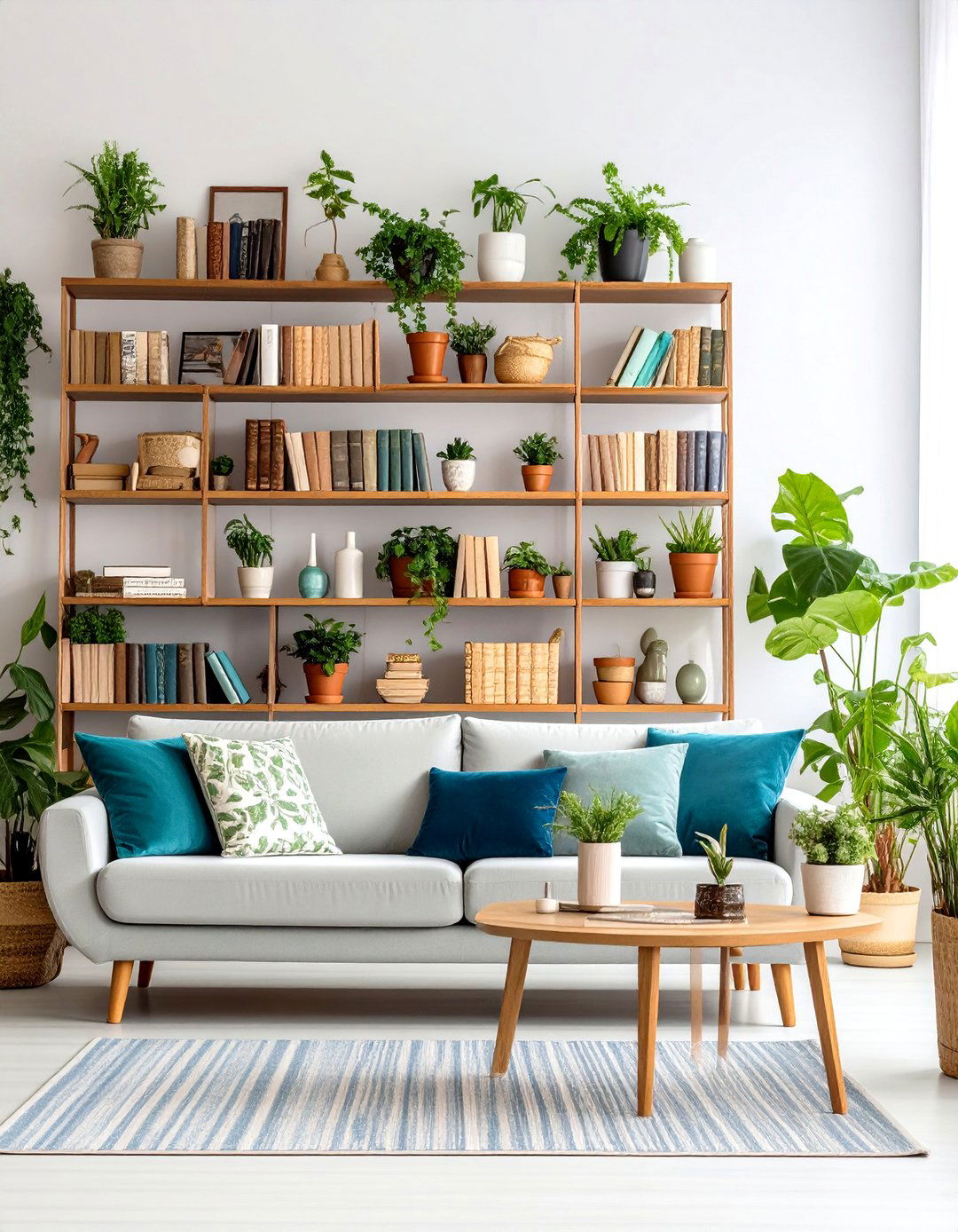 Maximalist Living Room Shelf Styling Theme - 20 Living Room Shelf Ideas