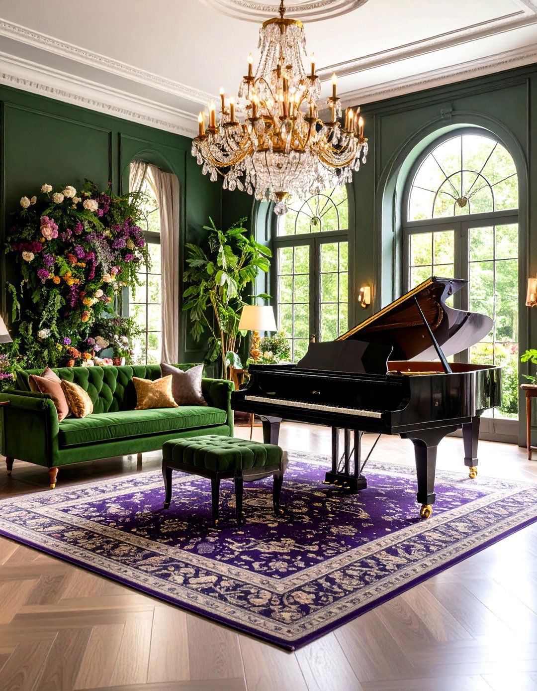 Maximalist Piano Room - 20 Piano Room Ideas