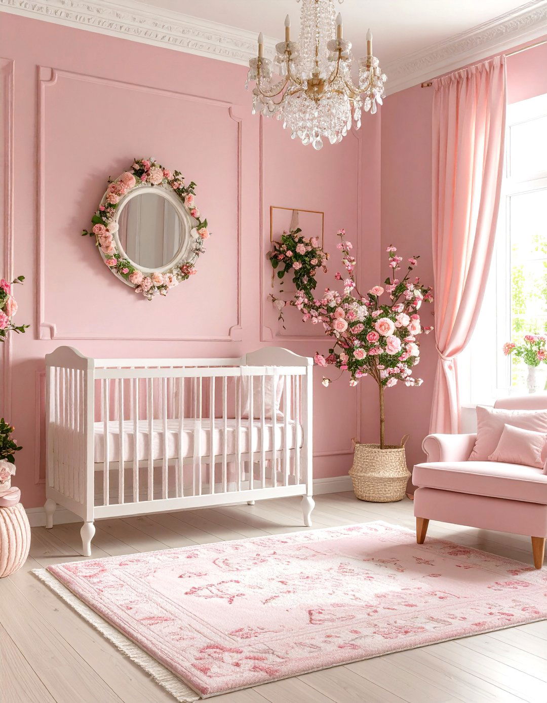 Maximalist Pink Nursery with Bold Romance - 20 Pink Nursery Ideas