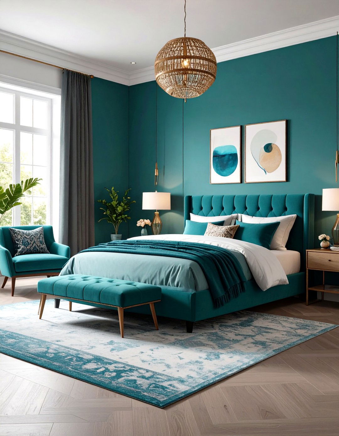 Maximalist Teal Bedroom Wonderland - 20 Teal Bedroom Ideas