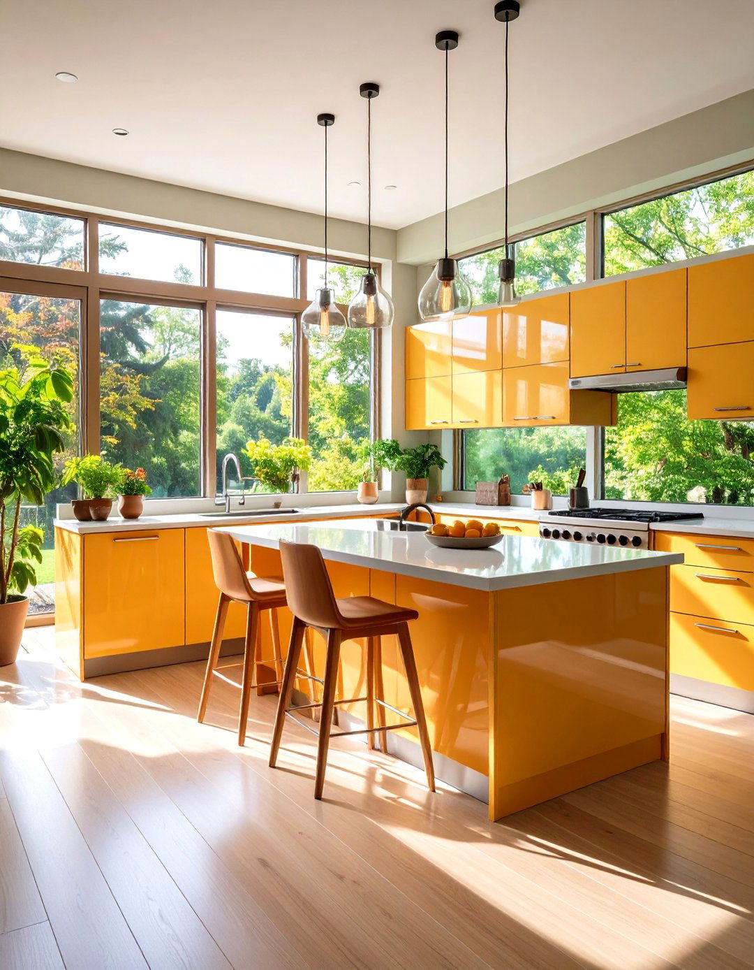 Maximize Natural Light - 20 Small Kitchen Lighting Ideas