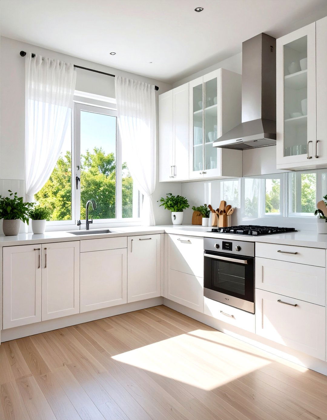 Maximize Natural Light - 20 Small White Kitchen Ideas
