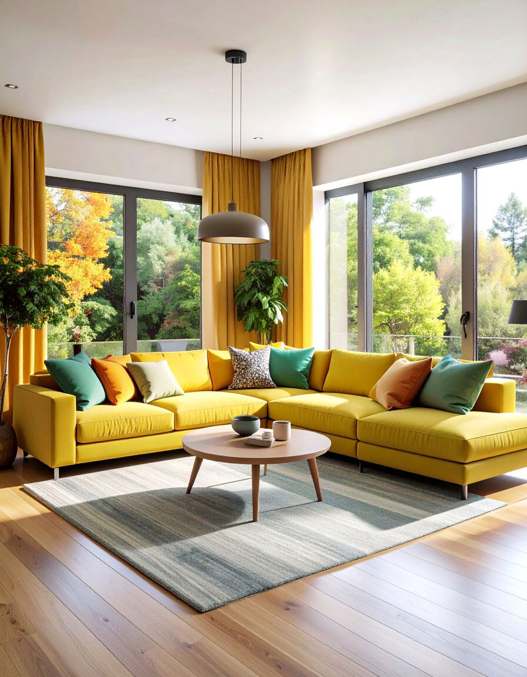 Maximize Seating with an L Shaped Sectional - 20 Sectional Living Room Ideas