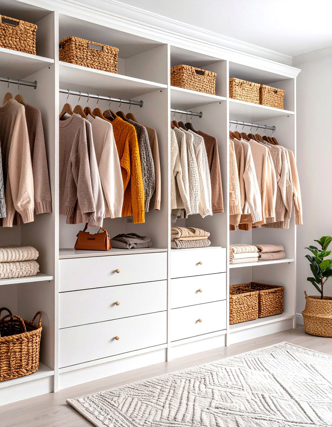 Maximize Vertical Storage - 20 Walk in Closet Ideas