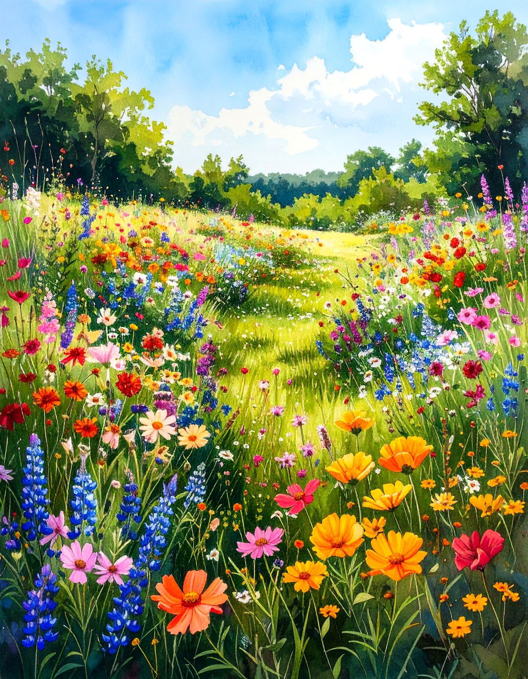 Meadow Wildflower Garden - 20 Wildflower Garden Ideas
