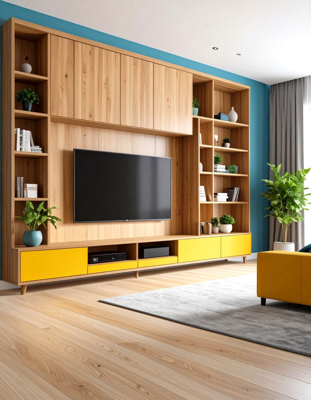 Media Center Niche - 20 Wall Niche Ideas
