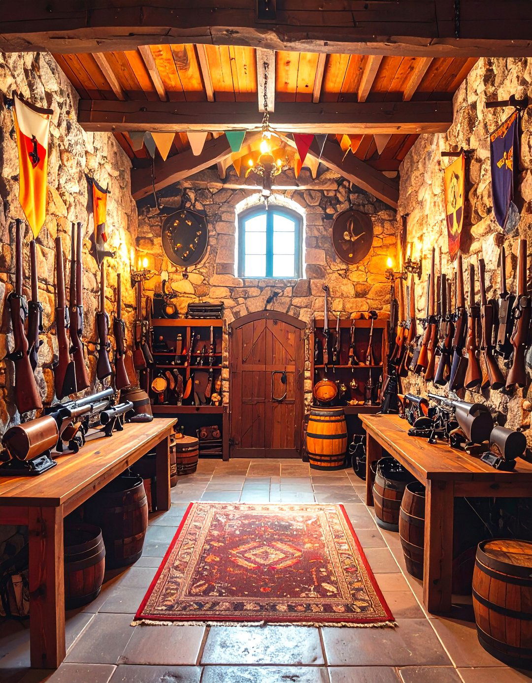 Medieval Castle Man Cave Gun Room - 20 Man Cave Gun Room Ideas