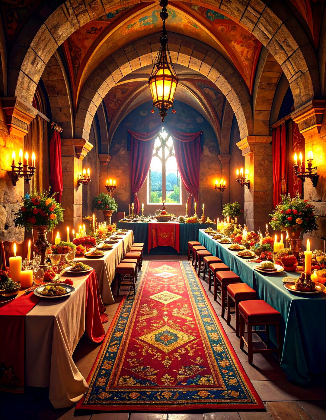 Medieval Red and Black Wedding Feast - 20 Red and Black Wedding Ideas