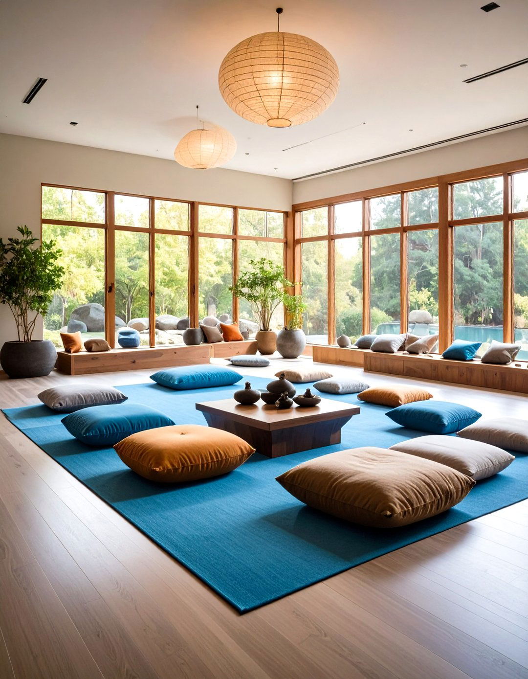 Meditation Centered Therapist Room with Mindfulness Elements - 20 Therapist Room Ideas