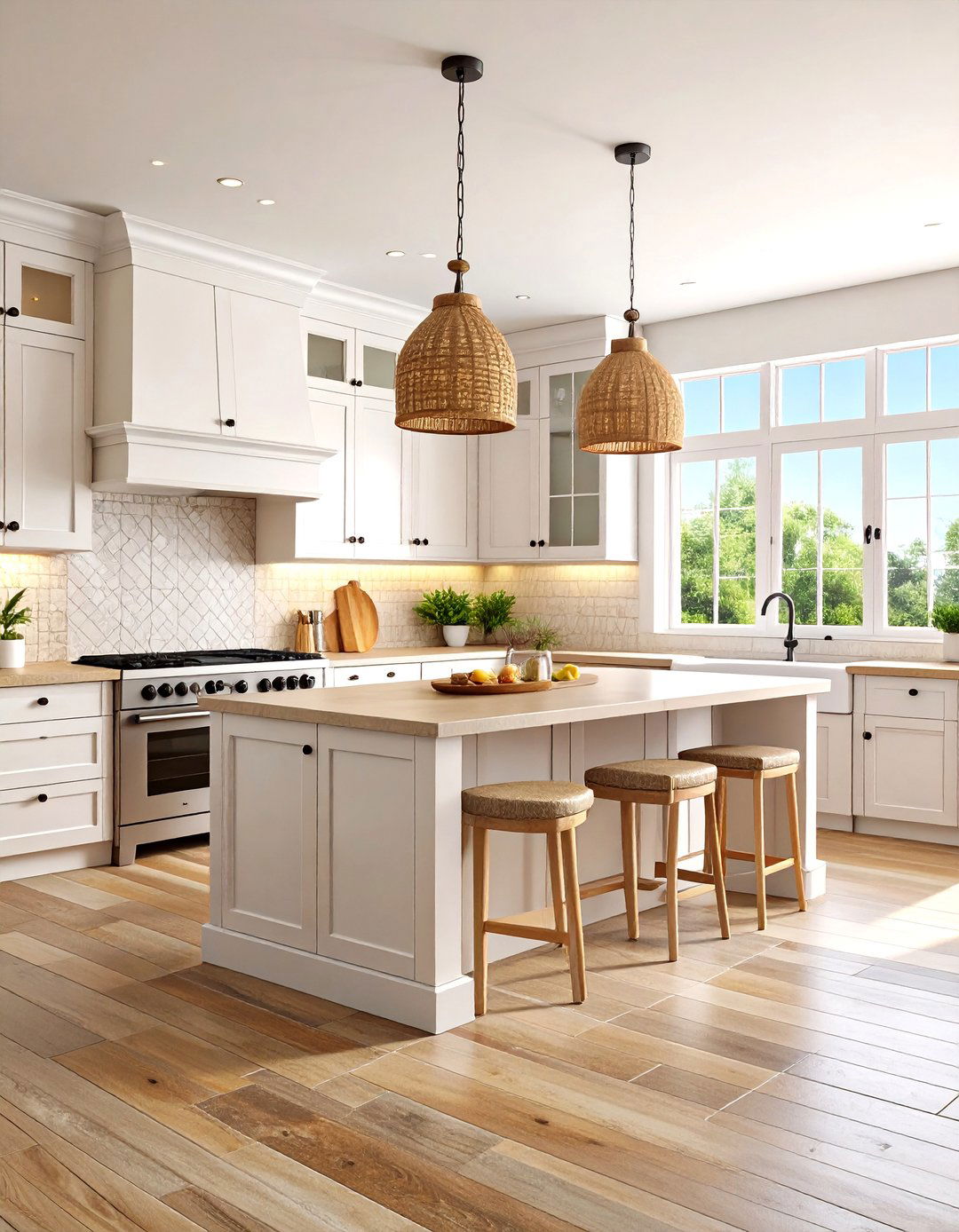 Mediterranean Coastal Kitchen with Slate Floors - 20 Kitchens With Slate Floors