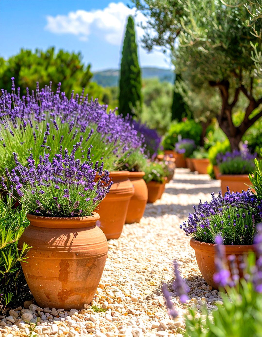 Mediterranean Herb Gravel Bed Bursting With Aroma - 20 Gravel Garden Ideas