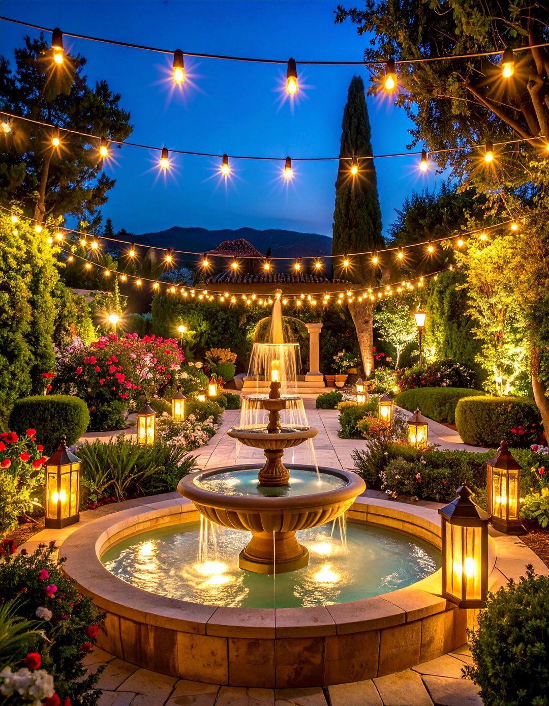 Mediterranean Inspired Landscape Lighting Design - 20 Landscape Lighting Ideas