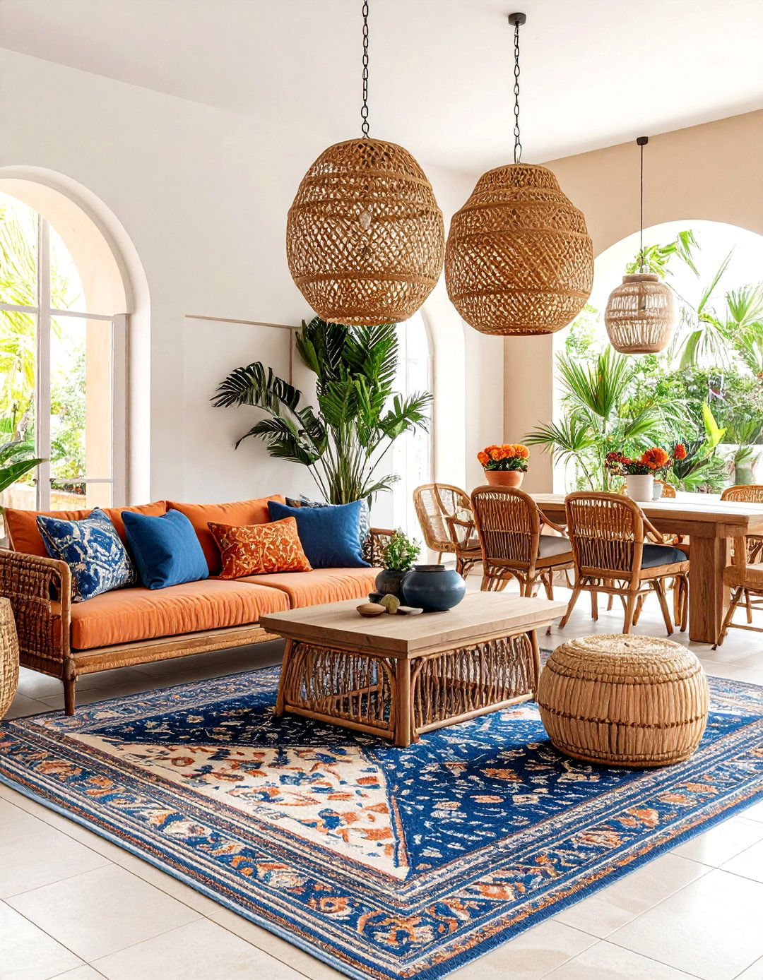 Mediterranean Inspired Living Room Dining Room Combo - 20 Living Room Dining Room Combos