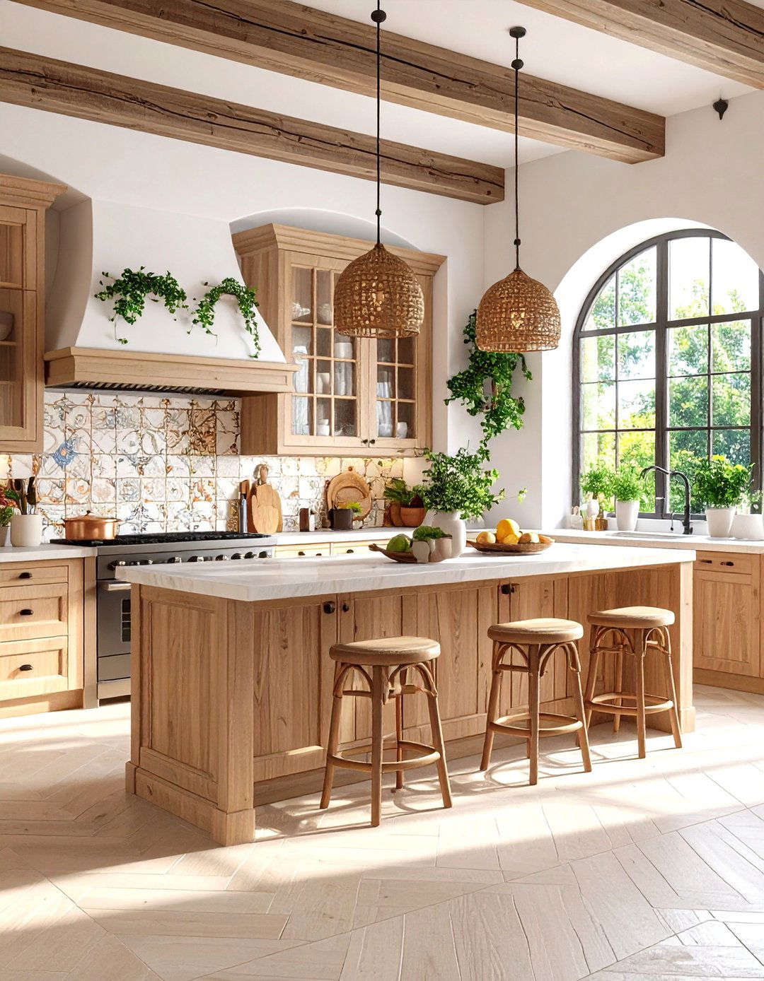 Mediterranean Kitchen With Black Appliances - 20 Kitchen With Black Appliances