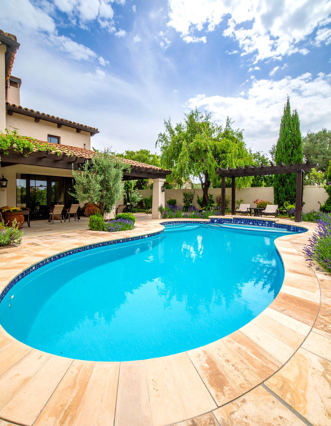 Mediterranean Lagoon Pool Design - 20 Lagoon Pool Design Ideas