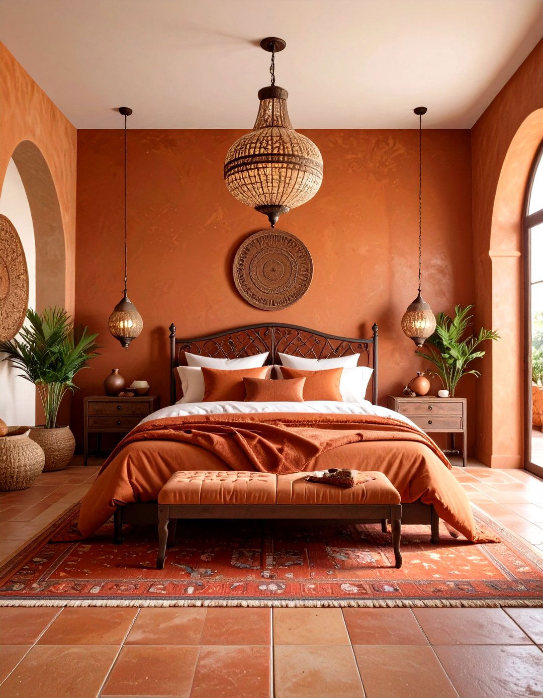 Mediterranean Rust Bedroom Villa - 20 Rust Bedroom Ideas