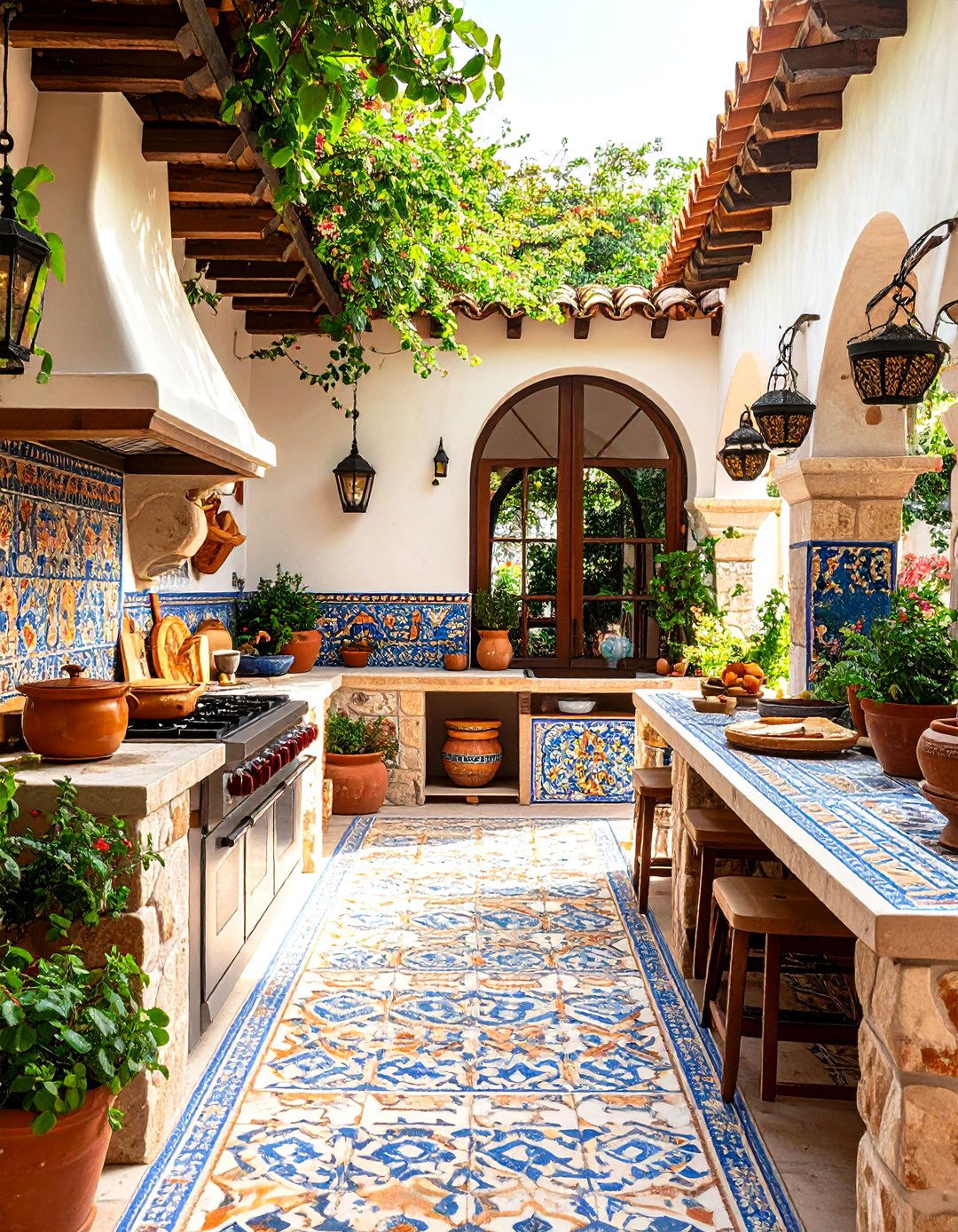 Mediterranean Stone Outdoor Kitchen Designs - 20 Outdoor Kitchen Designs