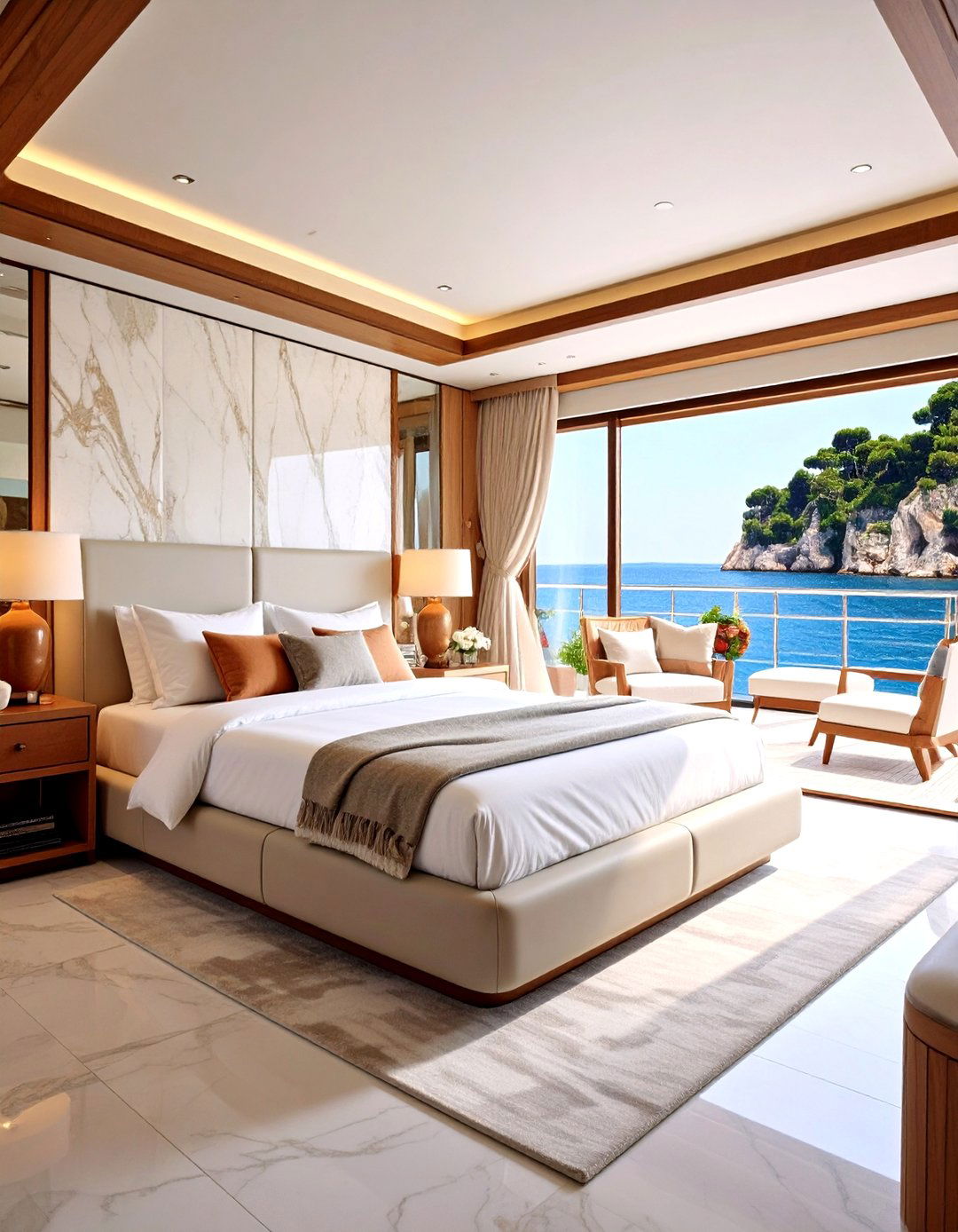 Mediterranean Stone Yacht Bedroom - 20 yacht bedroom ideas