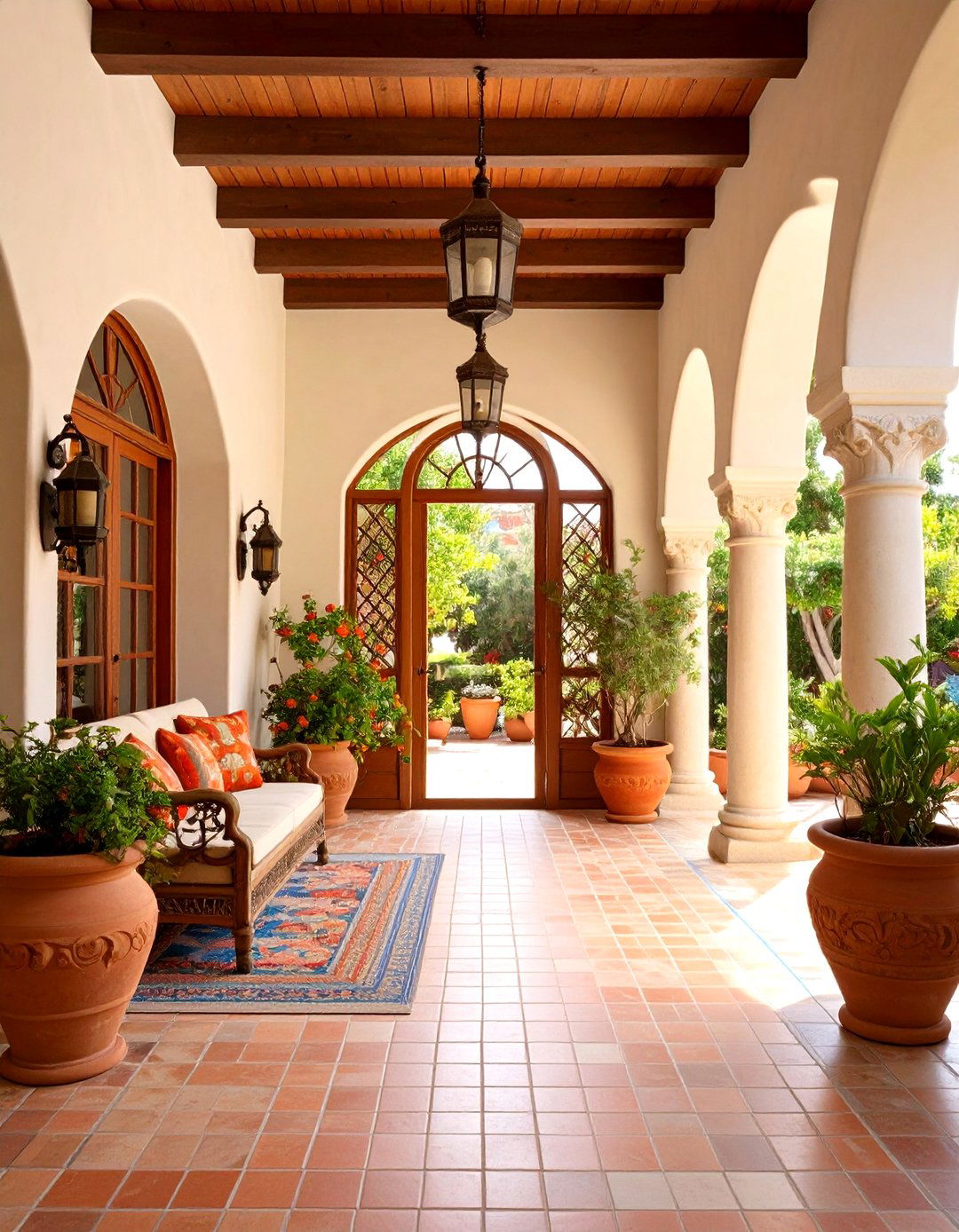 Mediterranean Style California Room with Terracotta Elements - 20 California Room Design Ideas