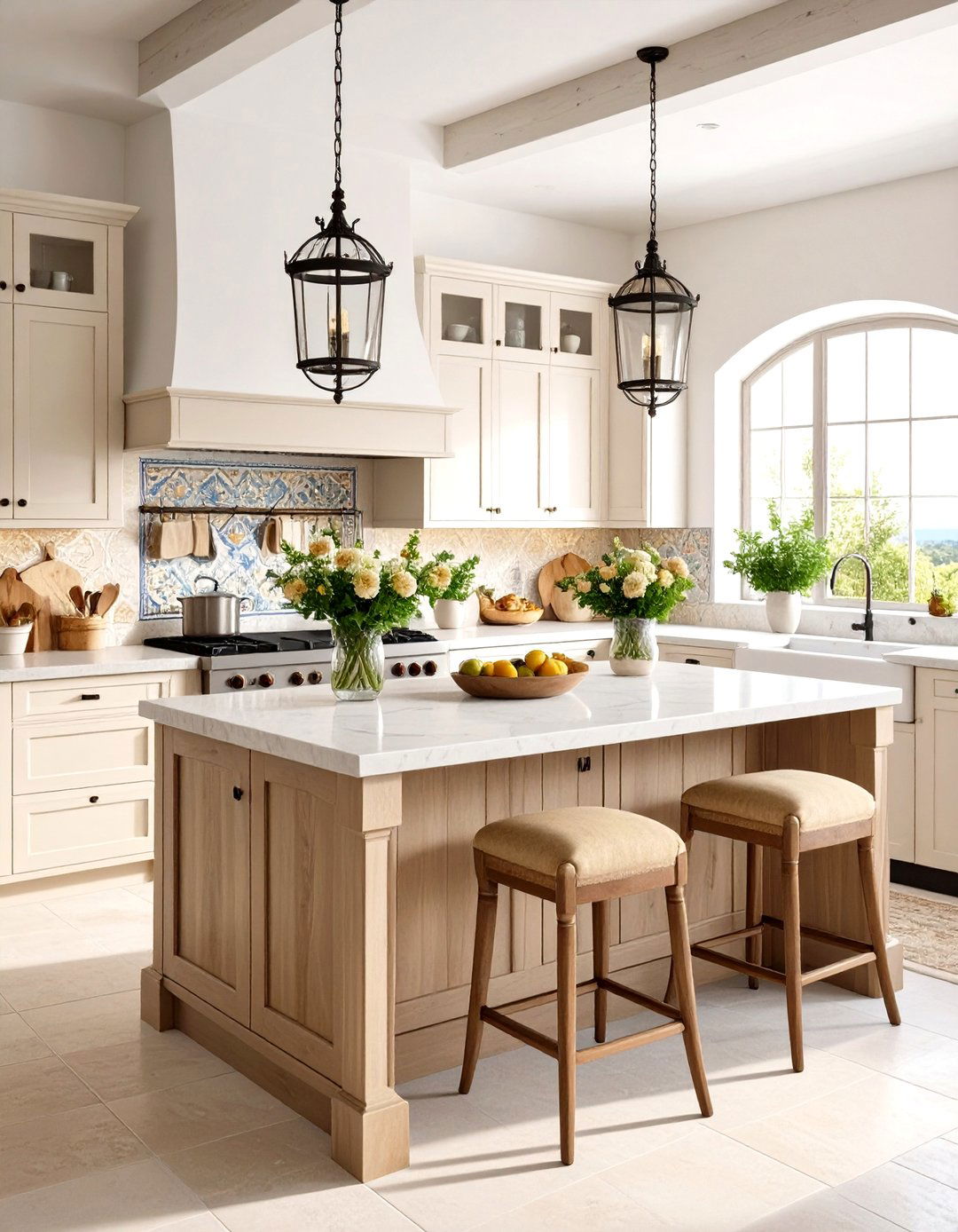 Mediterranean Villa Kitchen With Stainless Steel Appliances - 20 Kitchen With Stainless Steel Appliances