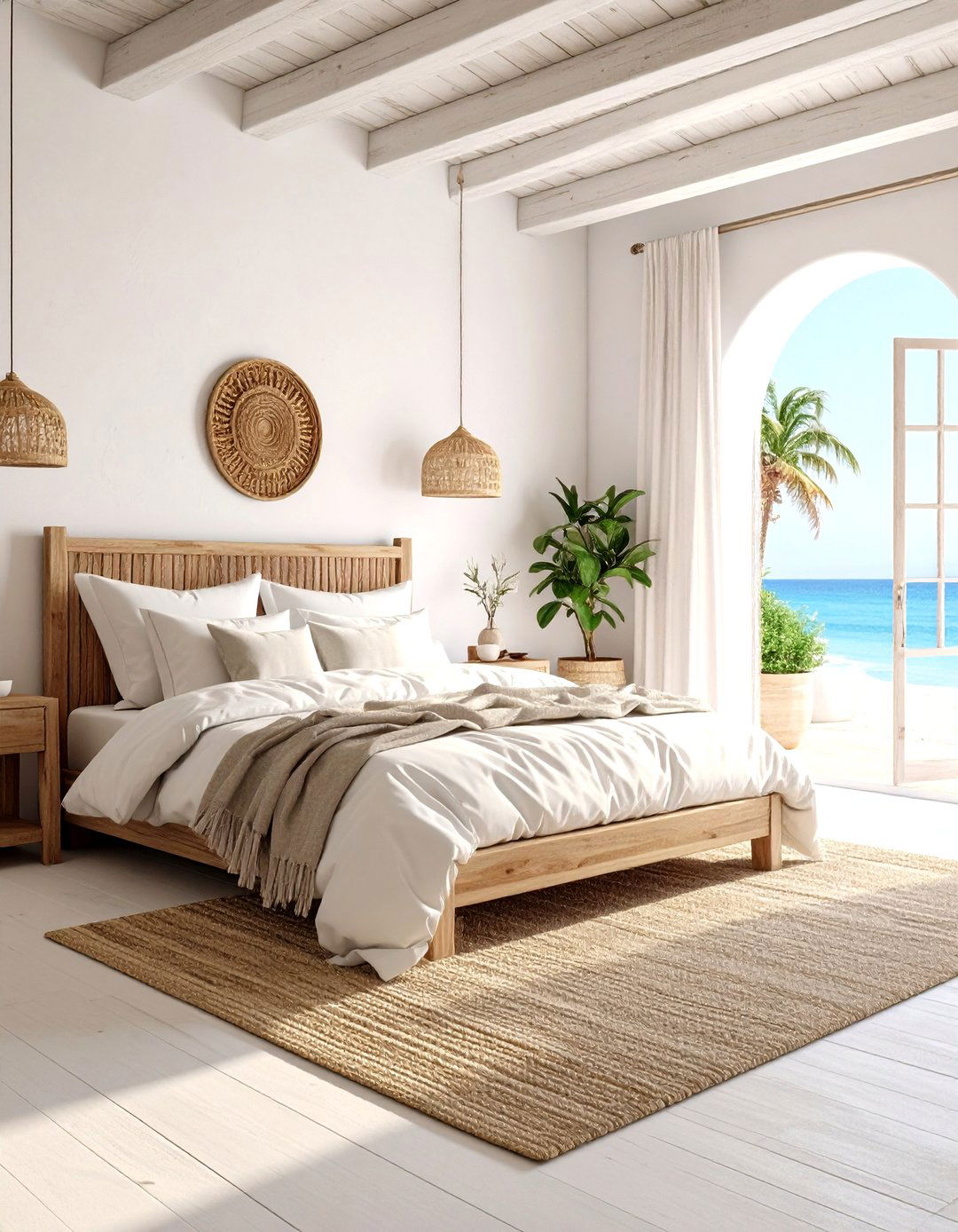 Mediterranean White Bedroom - 20 White Bedroom Ideas