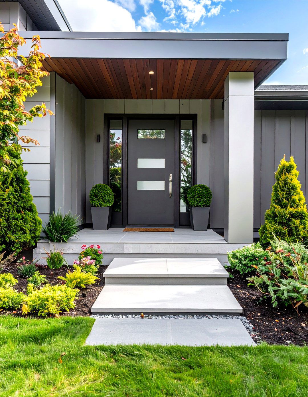 Metal Accent Door Trim - 20 Exterior Door Trim Ideas