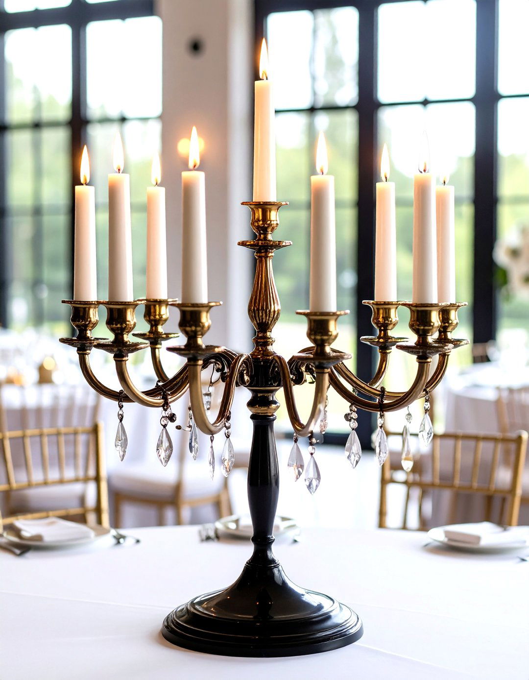 Metal Candelabra Non Floral Wedding Centerpiece - 20 non-floral wedding centerpiece ideas