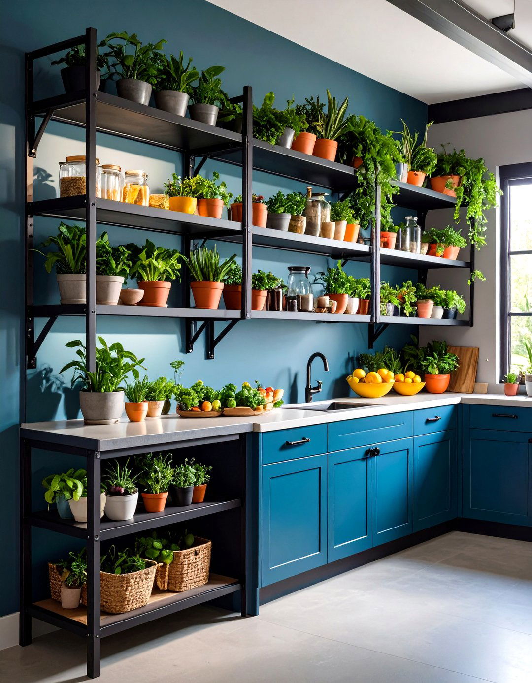 Metal Frame Corner Shelf For Durability - 20 Corner Shelf Ideas