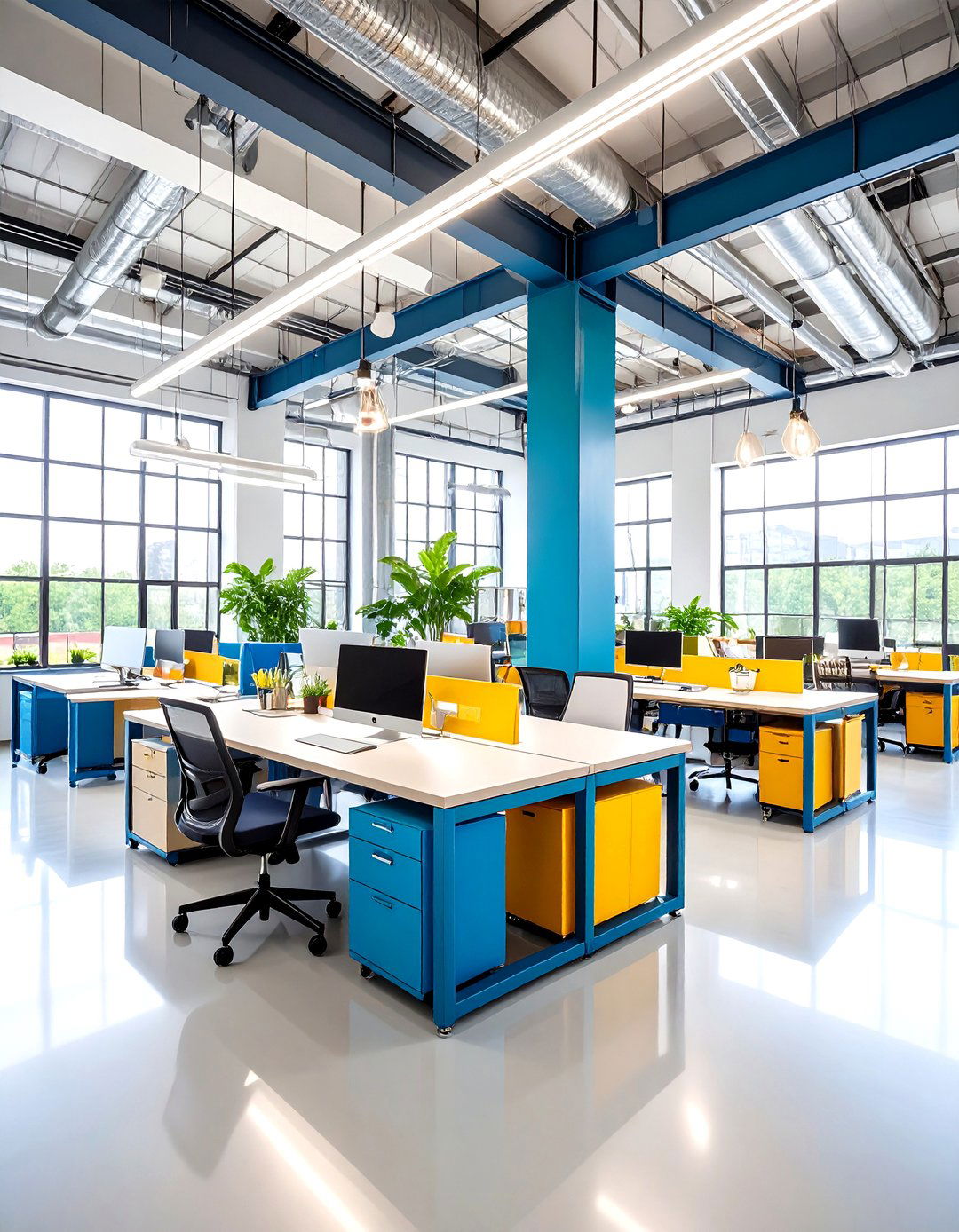 Metal Frame Furniture Industrial Interior Design - 20 Industrial Interior Design Style Ideas