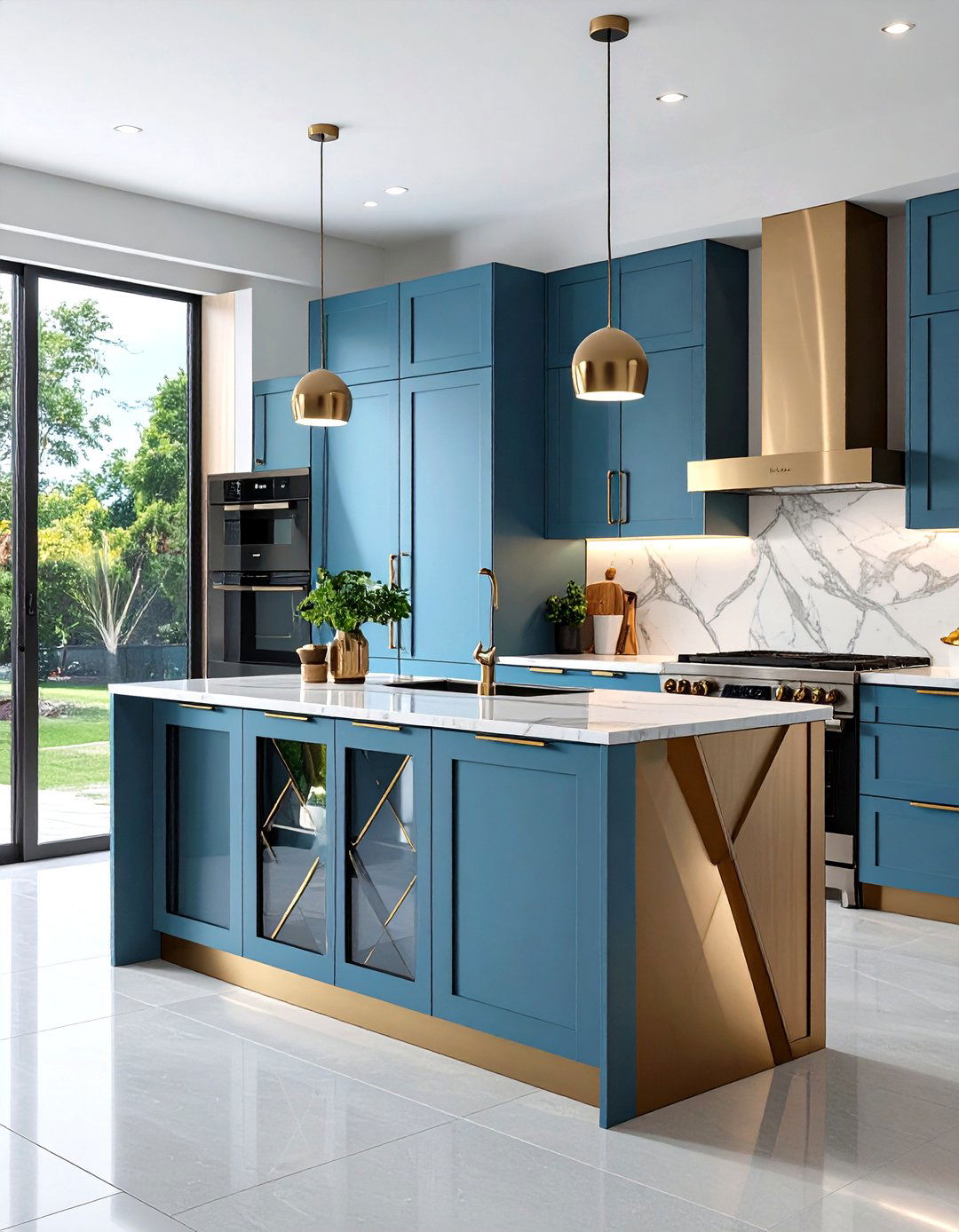 Metal Framed Kitchen Door Design - 20 Kitchen Door Design Ideas