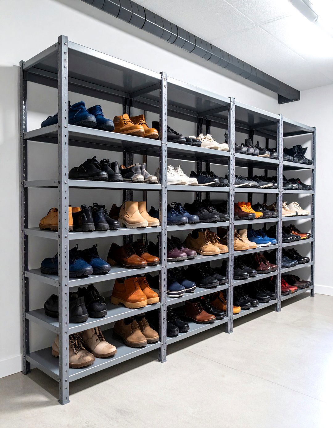 Metal Garage Outdoor Shoe Storage Racks - 20 Outdoor Shoe Storage Ideas