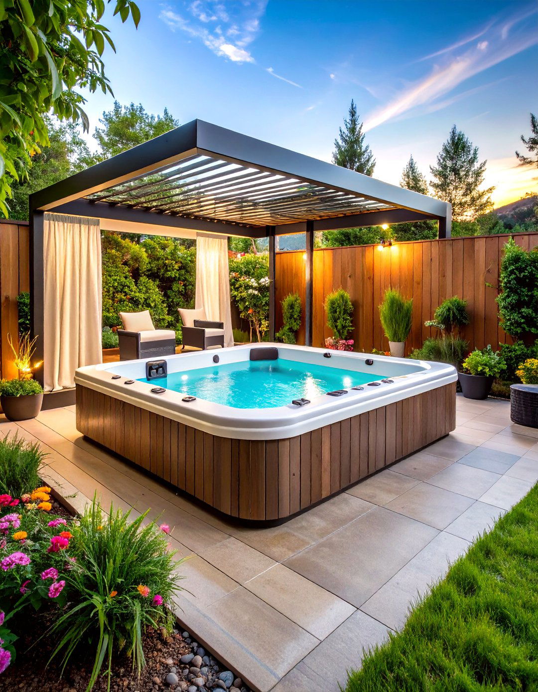 Metal Screen Hot Tub Enclosure - 20 Hot Tub Enclosure Ideas
