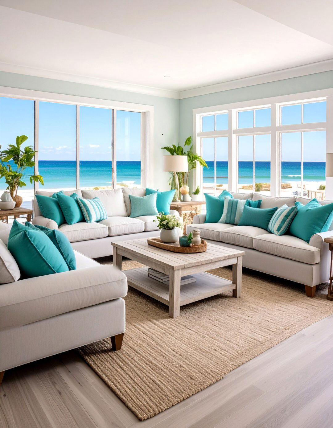 Metallic Accents to Enhance Teal and Grey - 20 Teal and Grey Living Room Ideas