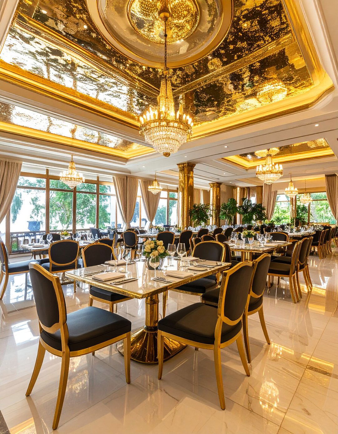 Metallic Dining Room Finishes - 20 Glam Dining Room Ideas