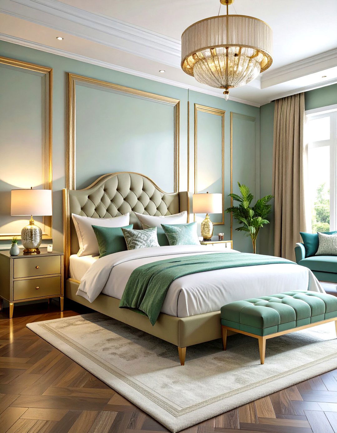 Metallic Finish Wall Trim Accents - 20 Wall Trim Ideas
