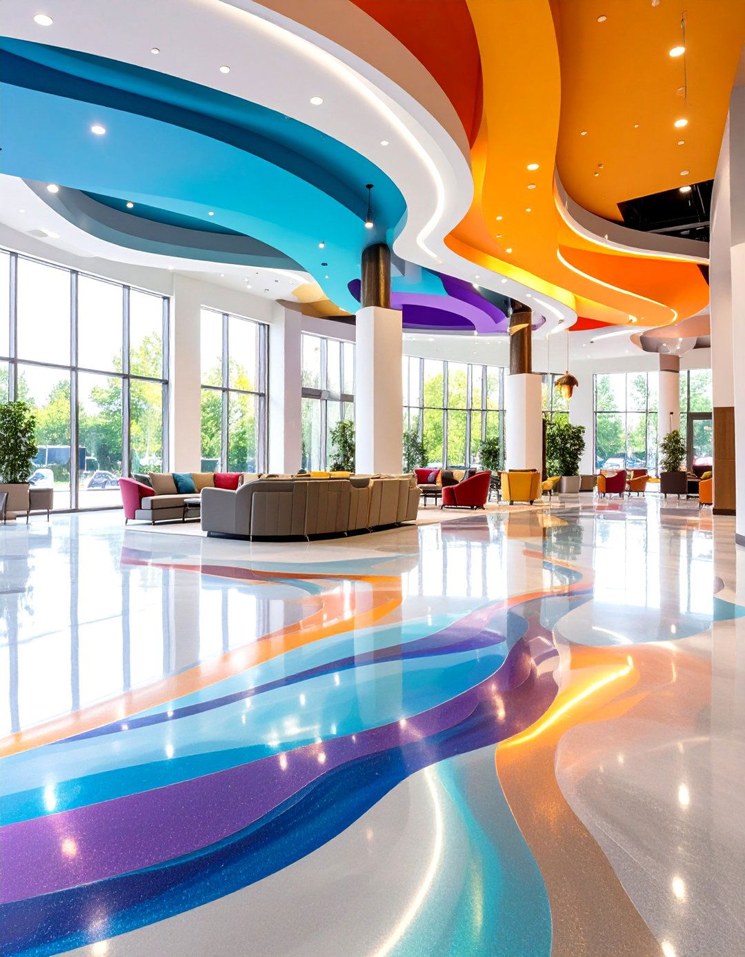 Metallic Finishes - 20 Types of Concrete Floor Finishes
